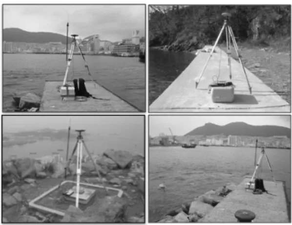 Fig. 5.  GPS Network and Test Area Table 1. Reference Station Coordinates Station N(m) B(deg) E(m) L(deg) H(m) Ref