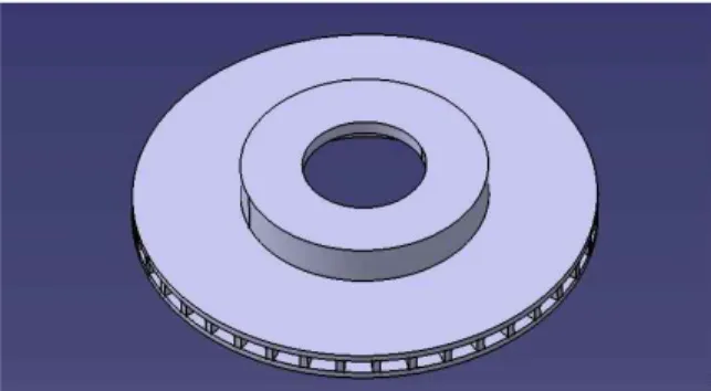 Fig.  6  (a)  Schematic  View  of  Ventilated  disc  brake