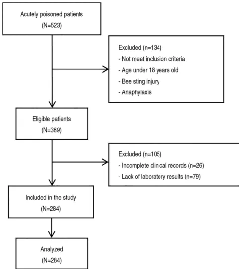 Fig. 1. A flow chart of patients inclusion and exclusion