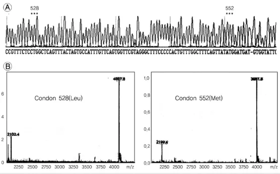 Fig. 1. The negative YMDD mutants in samples were detected by sequencingⒶ and RFMP methodⒷ.