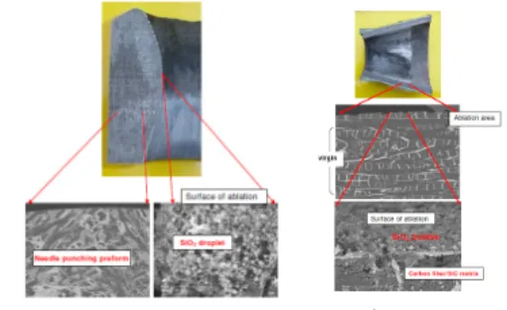 Fig.  12.  Ablation  surface  of  the  C/SiC  throat  and  exit  cone