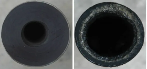 Fig.  4.  Propellent  Photos  before  and  after  Combustion