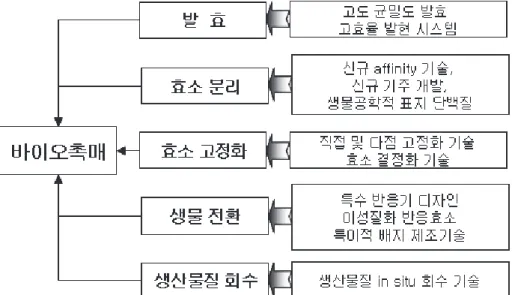 Fig.  5.  Element  for  design  of  Ideal  biochemical  conversion  process.및  적용은  바이오리파이너리의  상업적  성공  열쇠가 될 것이다(Sanders  등 2005;  2007)