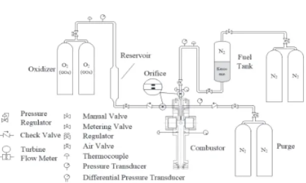 Fig.  2  Schematic  of  combustor  and  injector.