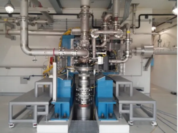 Fig.  9 Verification  test  of  LOX/kerosene  feed  system  for  the  test  facility(left:  7  ton  test  facility,  right: 