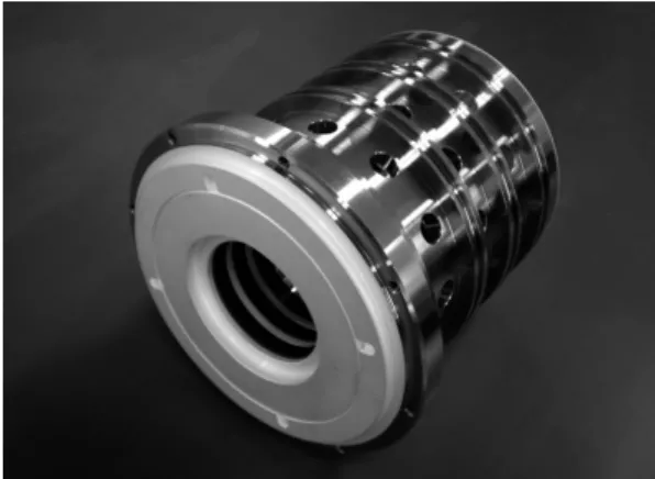 Fig.  4  Carbon  floating  ring  seal Fig.  3  Inter  propellant  seal  prototype 터  누설되는  작동유체를  제어하는  역할을  담당한다