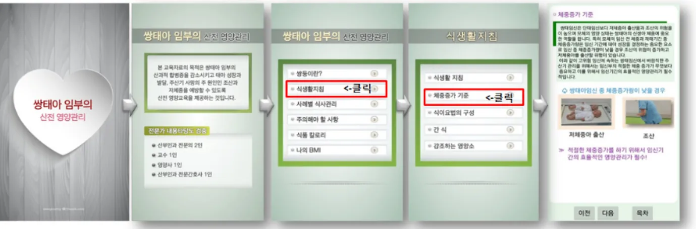 Figure 2. Smartphone application screen.