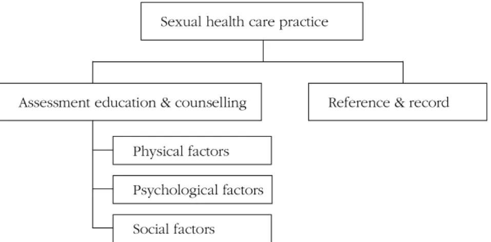 Figure 1. Conceptual framework of sexual health care practice.