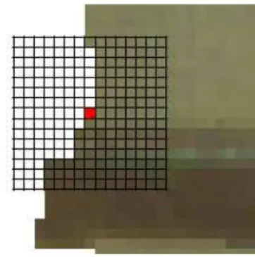 Fig. 3. The data term is computed along the hole boundary δΩ´.
