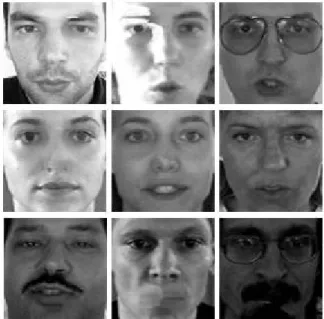 Fig. 6. Detection of occluded face images for BioID data using a correlation based method.