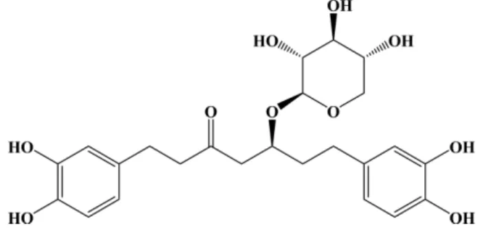 Fig. 1. The structure of oregonin (1).