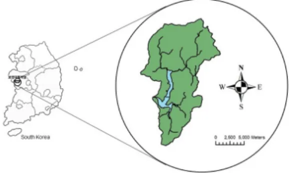 Fig. 1. Boryeong-dam watershed