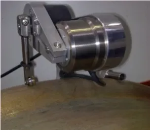 Fig. 1 An image of Miniprof device implemented on a wheel