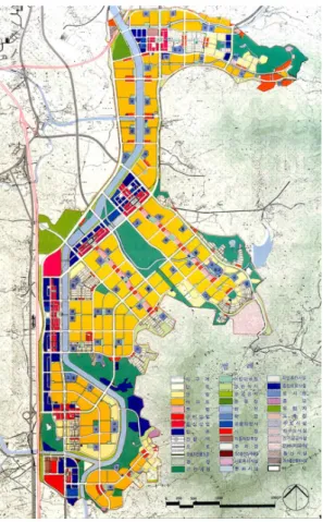Fig. 6. Land use plan of Bundang (1997)