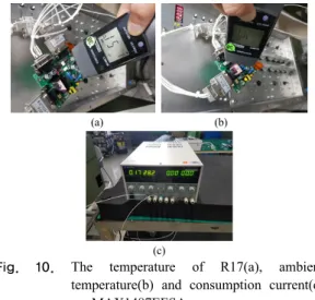 Table 2. The Temperature and consumption current  before and after change