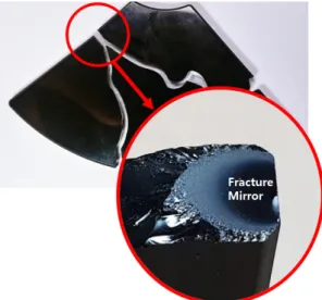 Fig. 5.  Fracture  Mirror  in  IR  Filter