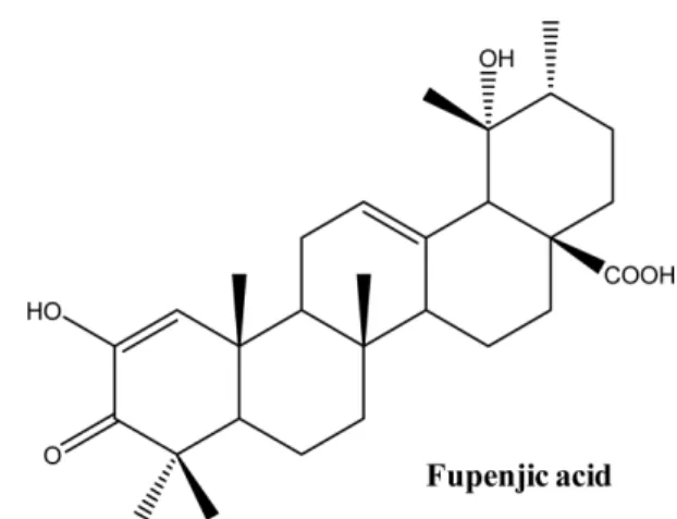 Fig. 1.  Chemical structure of fupenjic acid (FA).