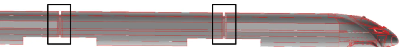 Fig. 2 Detailed gangway shape of next generation high speed train