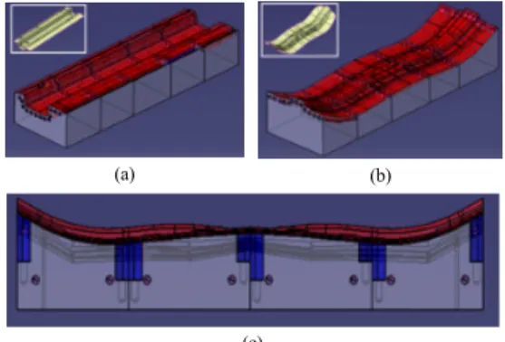 Fig. 7은  냉각수로  3D  기본모델  생성  결과  예를  보여 준다. Fig. 7(a)는  5개의  STEEL로  구성된  템플릿  모델 을, Fig
