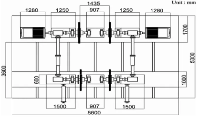 Fig. 6. The drawing of roller rig system