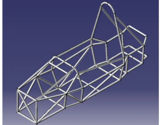 Fig. 2. Modeling design of frame
