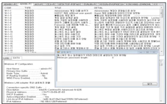 Fig. 6. Result of diagnostic data processing