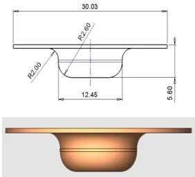 Fig. 4.  1 st  drawing shape - before correction 