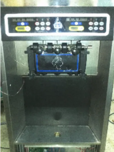 Fig. 1. Photo of the soft ice cream machine