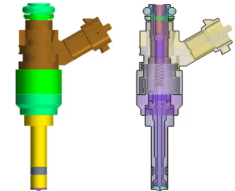 Fig. 1. Urea-SCR swirl injector 