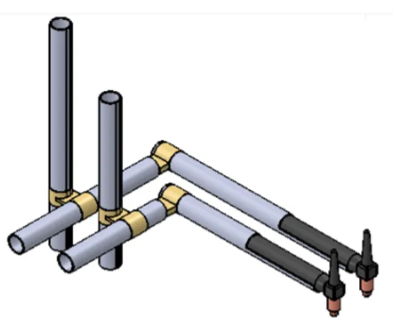 Table 1. Evaluation characteristic with chosen parameters and levelsFig. 2. 3D modeling of double torch