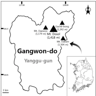 Fig. 1. Map of investigated area.