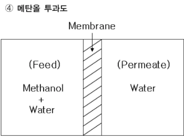 Fig. 1.  Schematic diagram of the methanol permeation  system