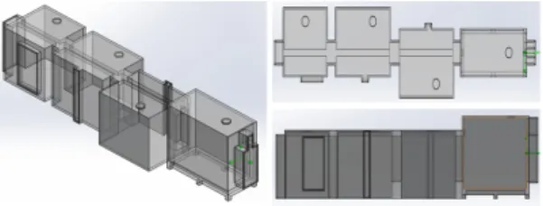 Fig. 5.  Temperature distribution of thermo-flow analysis in  spray coating rooms  