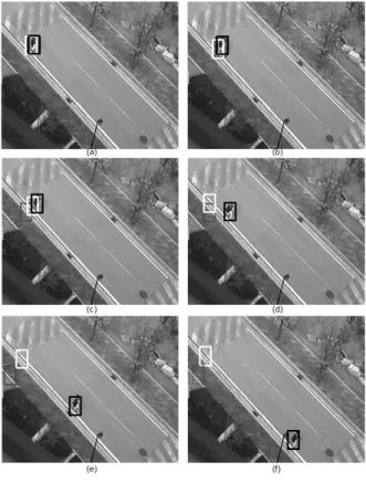 Fig. 5. Representation  of  pixels  that  have  no  similar  color  in  background  region  and  the  motion  vector