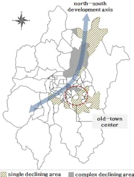 Fig .2. 21 declining areas in Daejeon