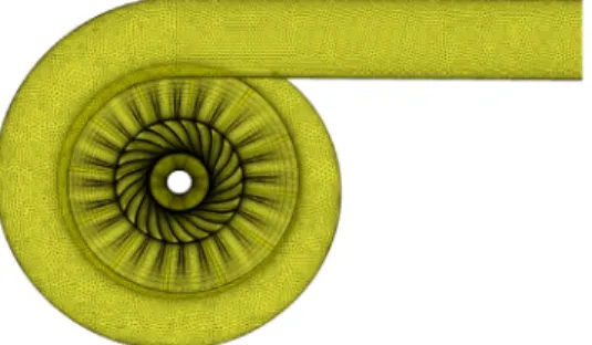 Fig. 3. Computational mesh (Model 1)