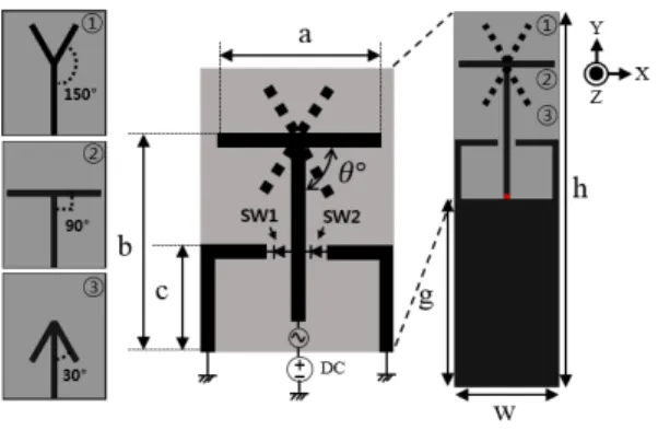 Fig. 1. The antenna geometry