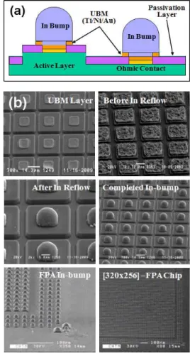 Figure 4. (a)  Schematic  layer  structure  of  In-bump/ 
