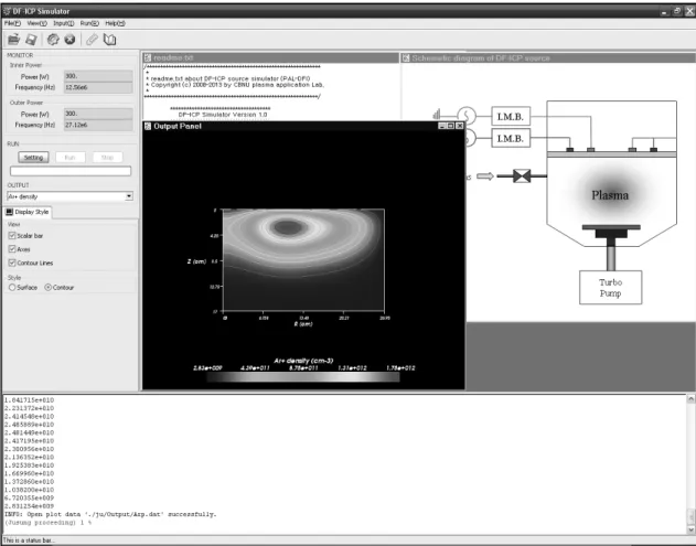 Figure 10. An example of the developed GUI using Tcl/Tk and VTK. 보도  필요하며,  복잡한  형상의  반응기에도  적용  가능한  FVM 혹은 FEM 기반의 모듈이 개발되어야 한다