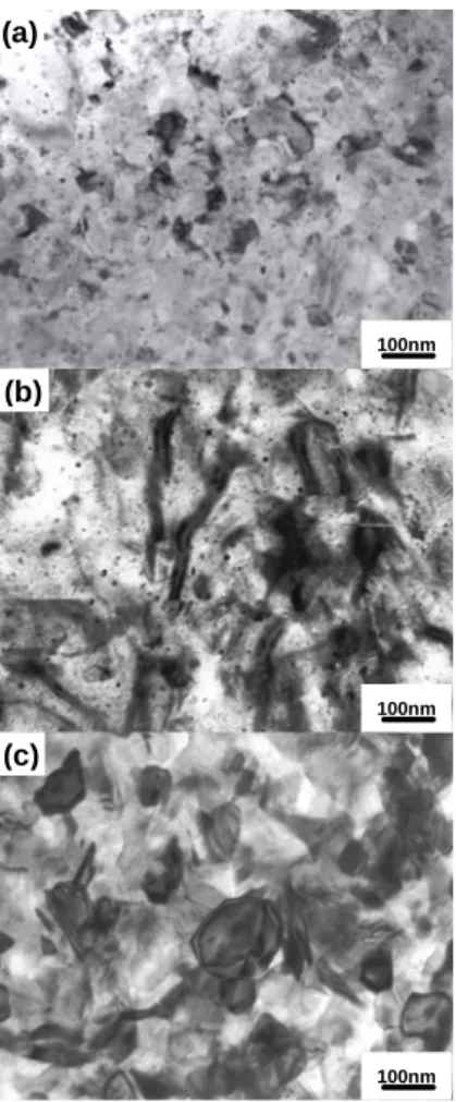 Fig.  5.  Plain  view  TEM  images  of  (a)  a  Ti(Si 1-x Ge x ) 