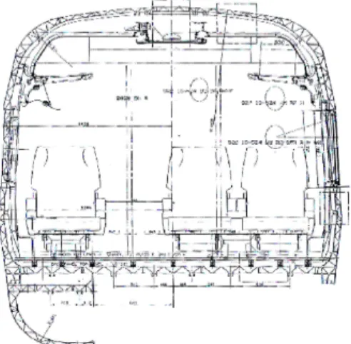 Fig.  1  Cross  section  of  a  train  body 2. 차음재 구조