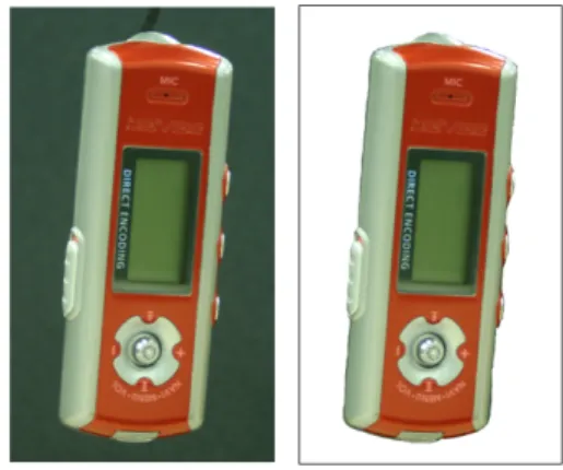 Figure 9 shows the final error map between the real  photograph of a MP3 player and its virtually generated  image obtained by the proposed optimizing method