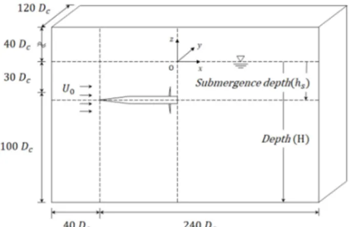 Fig.  6  Computational  grid  for  calculating  cavity  flows  around  the  underwater  body