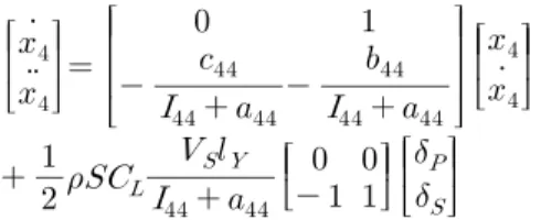 Fig. 6 Coordinate system and definition of parameters  for  motion  control  by  U-tube  tank