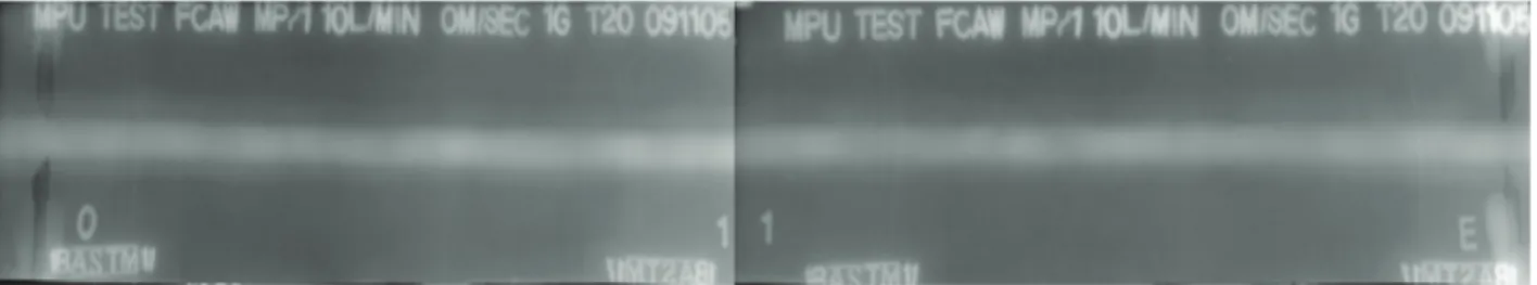 Fig. 9 No.1 specimen X-ray test result 