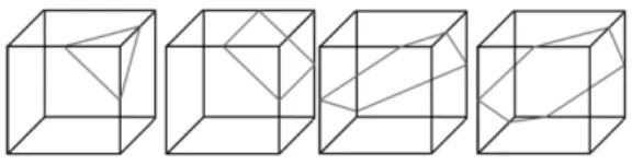 Fig.  3  Classification  of  the  grid  faces  of  body  boundary  cell