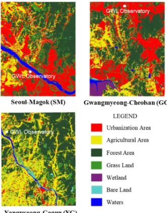 Fig.  3.  Surface  conditions  of  study  sites