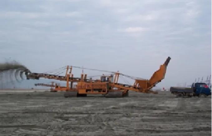 Fig. 1. Construction of Soft Ground Improvement