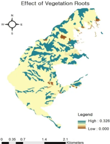 Fig. 9. Thematic maps in study area