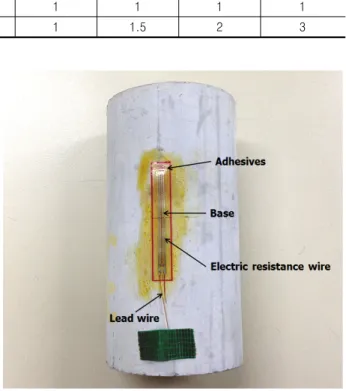Fig.  7.  Strain  gauge  attached  to  the  specimen